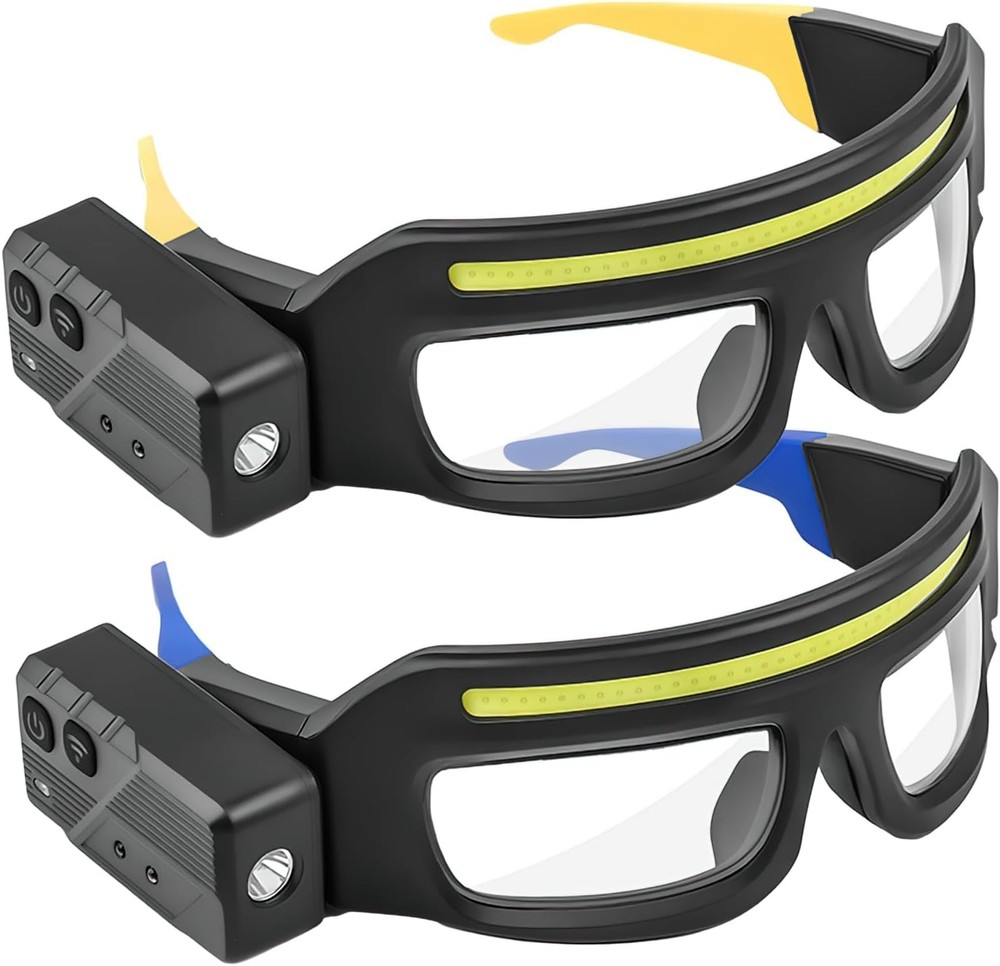ChargingLEDglassesheadlightmotionsensorandtouchcontrol 5modeshands-free lighting