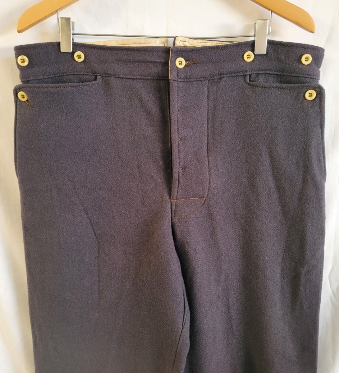 Pants Trousers Mens 36WX31L C&D Jarnagin Western Style Dk Gray Reenactment