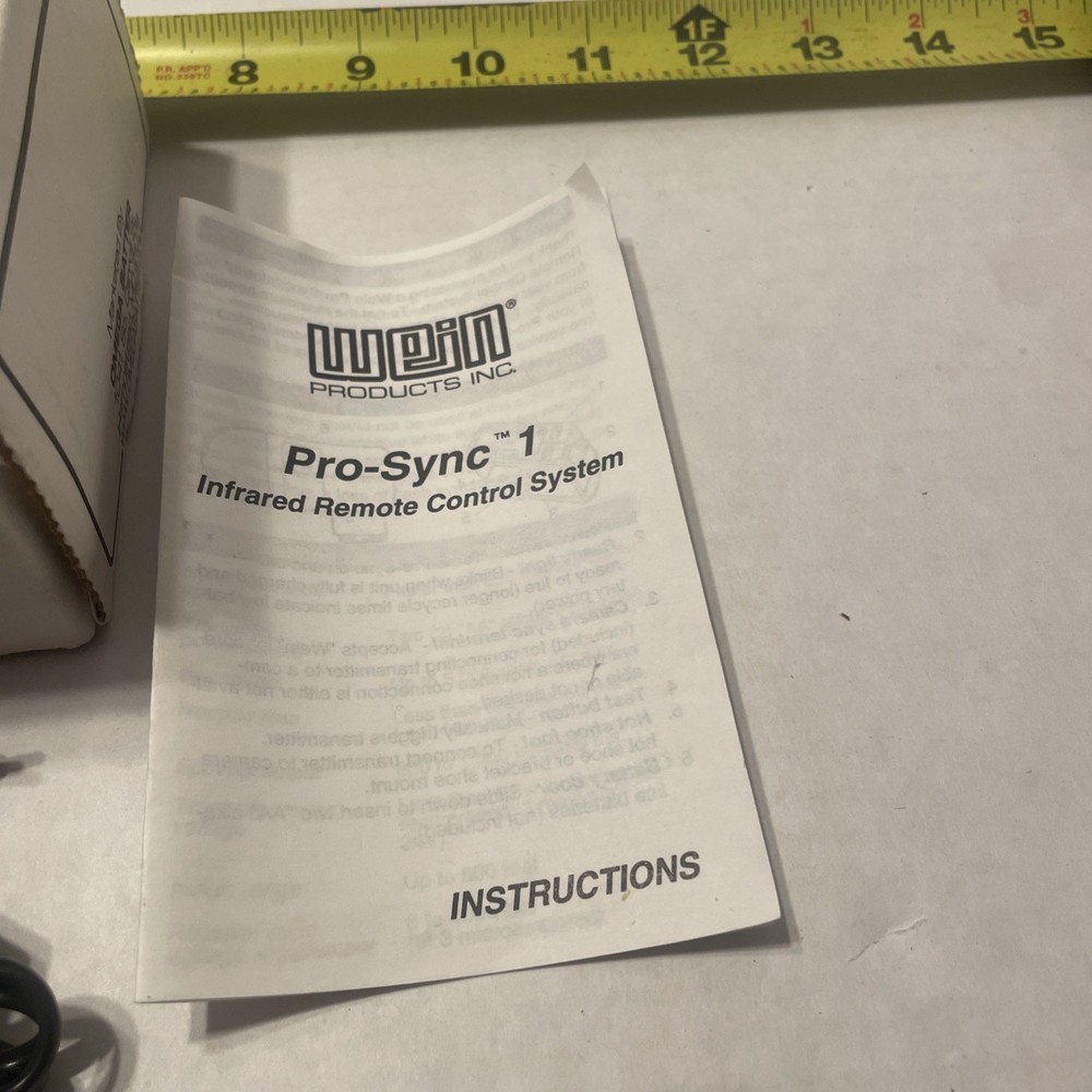 Wein Pro Sync 1 Single Channel Infrared Receiver Control System