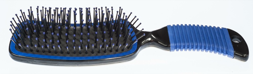 Curved Mane Brush, Blue