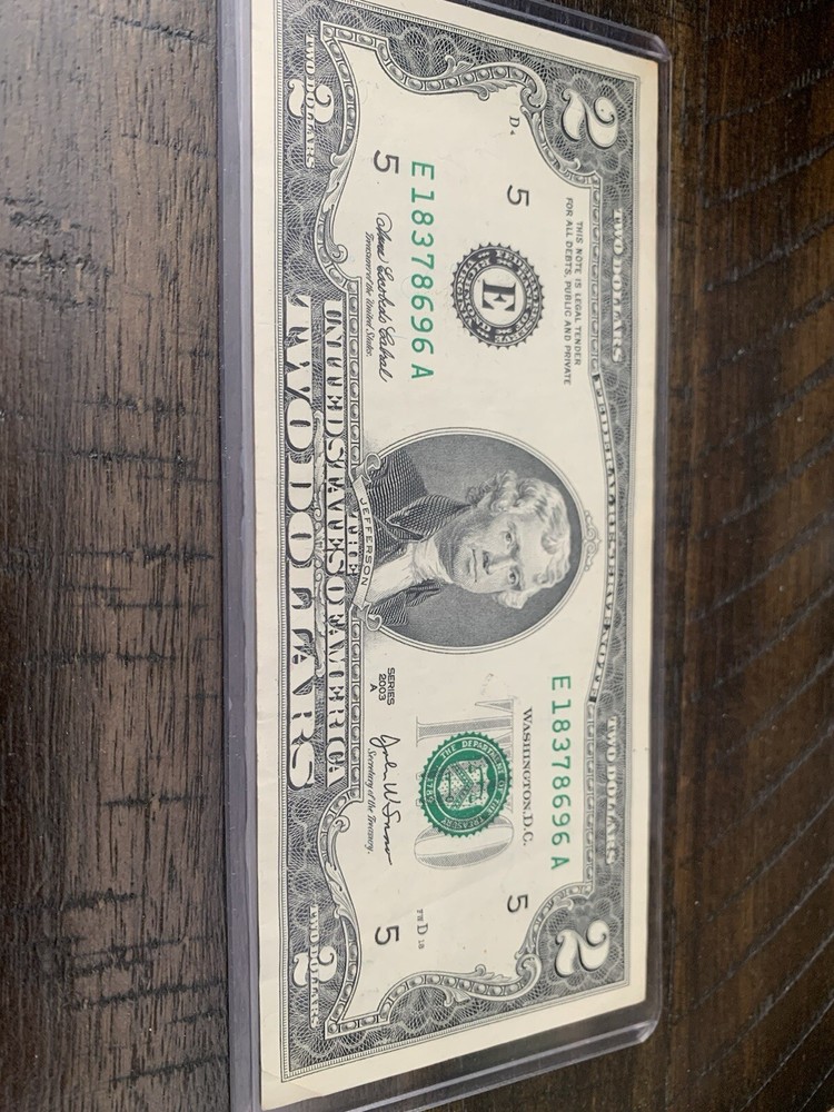 $2 Dollar Bill 2003 Series A Great Condition
