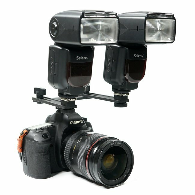 13" Macro Twin Speed Light Flash Hot Shoe Mounting Bracket Mount Holder Studio