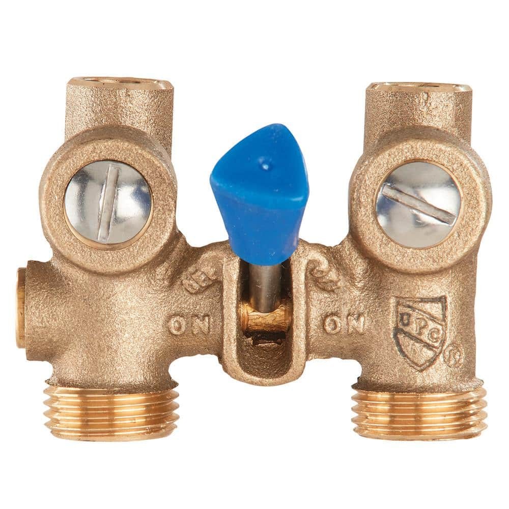 Watts 1/2 in. Bronze Sweat x MHT Washing Machine Shutoff Valve