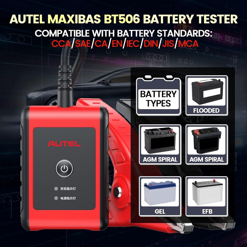 Autel MaxiBAS BT506 Auto Battery and Electrical System Analysis Tester Tool