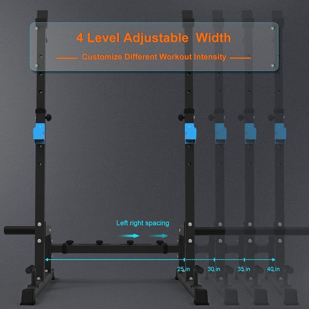 JX FITNESS Squat Rack, Barbell Rack, Bench Press Rack Push up Multi-Function Wei