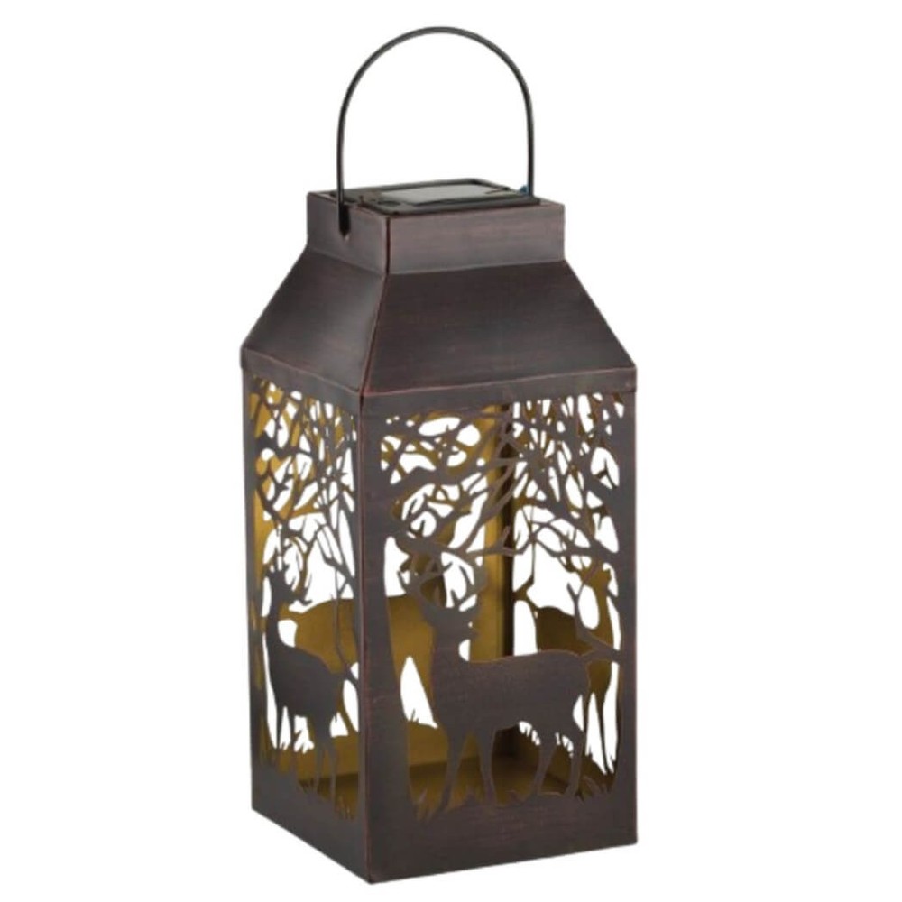 Regal Art Shadow Square Solar Lantern - Deer