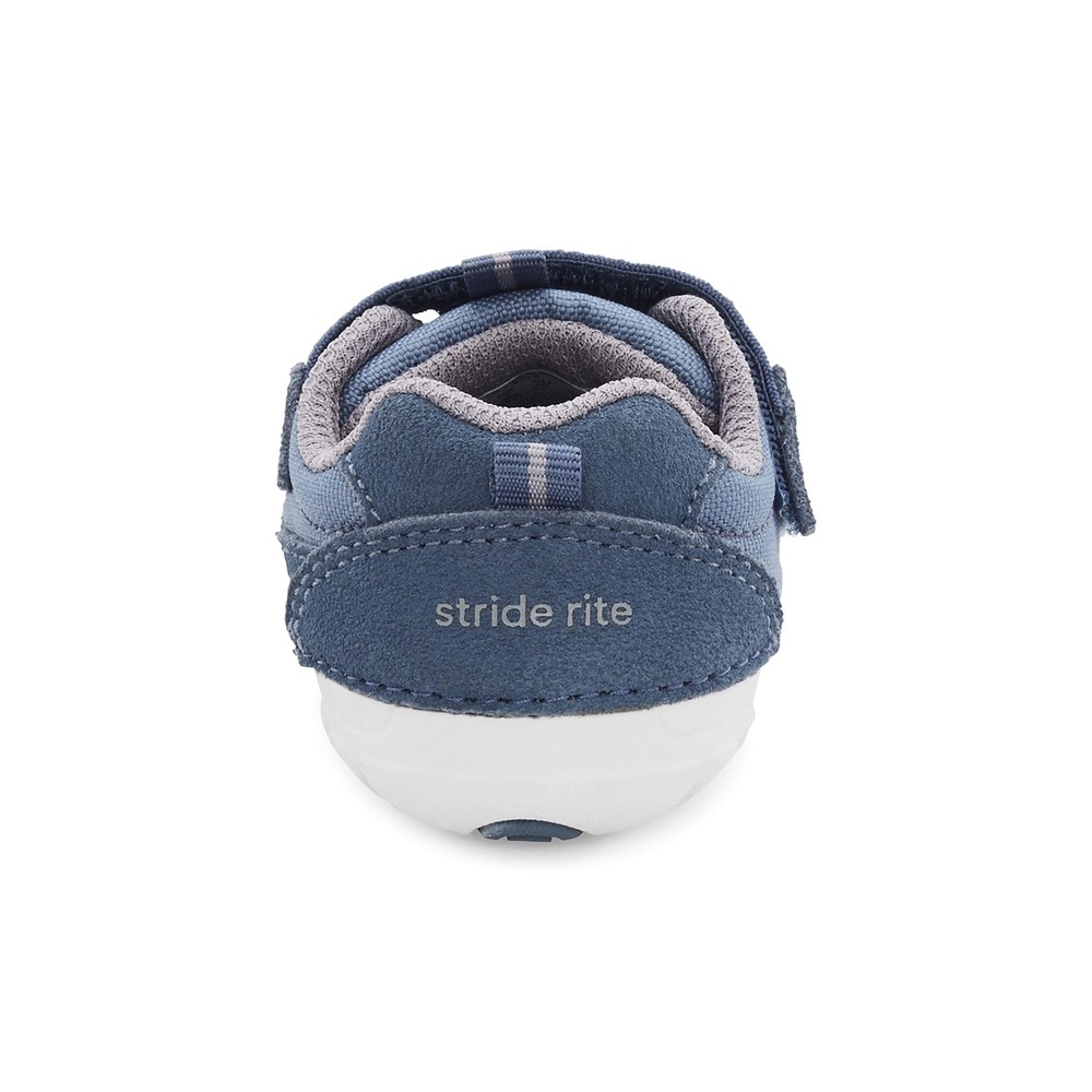 Boys SM Zips Runner Sneaker, Navy