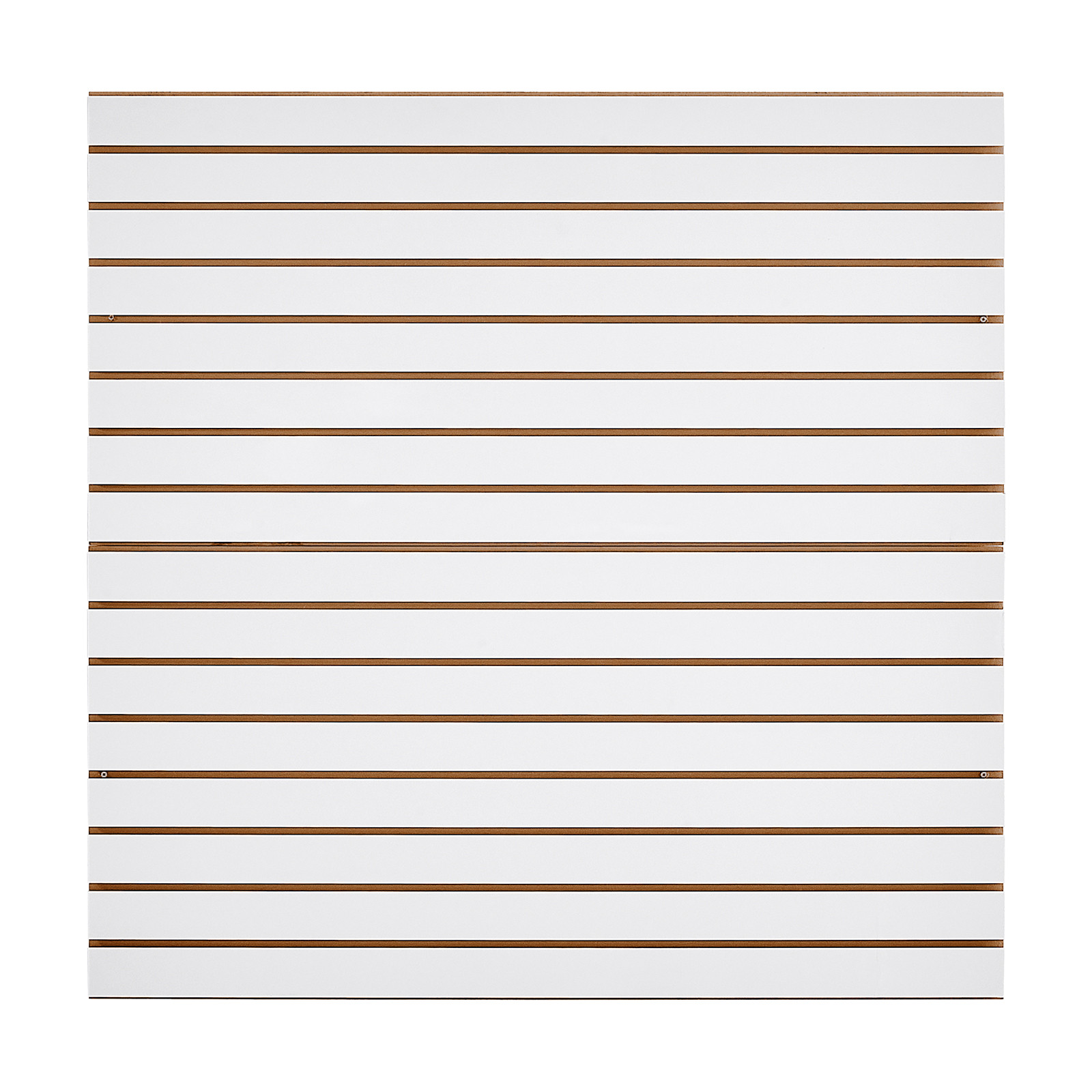 4 x 4 ft Slat Wall Paneling MDF White Garage Slatwall with Modular Design