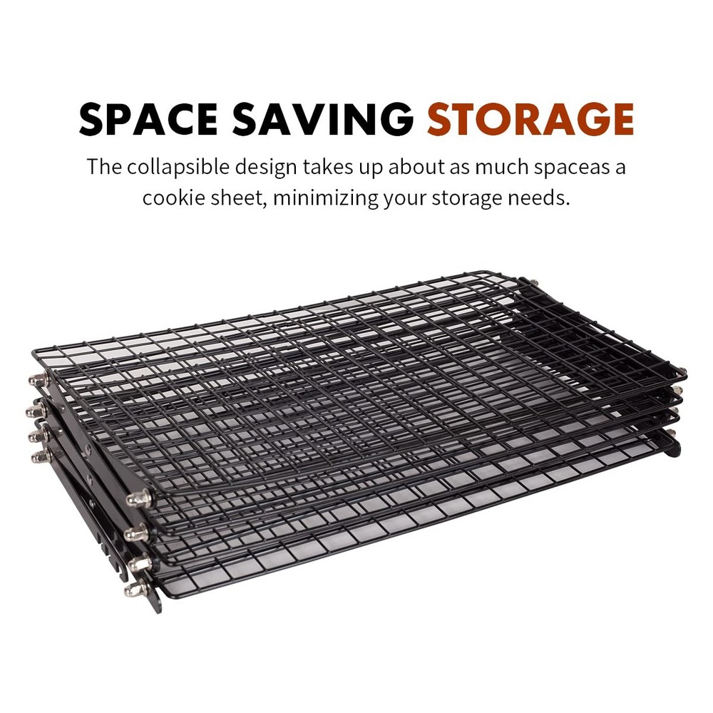 PowerKing Upgraded Collapsible 4-Tier Cooling Rack, Adjustable Stackable Non-...