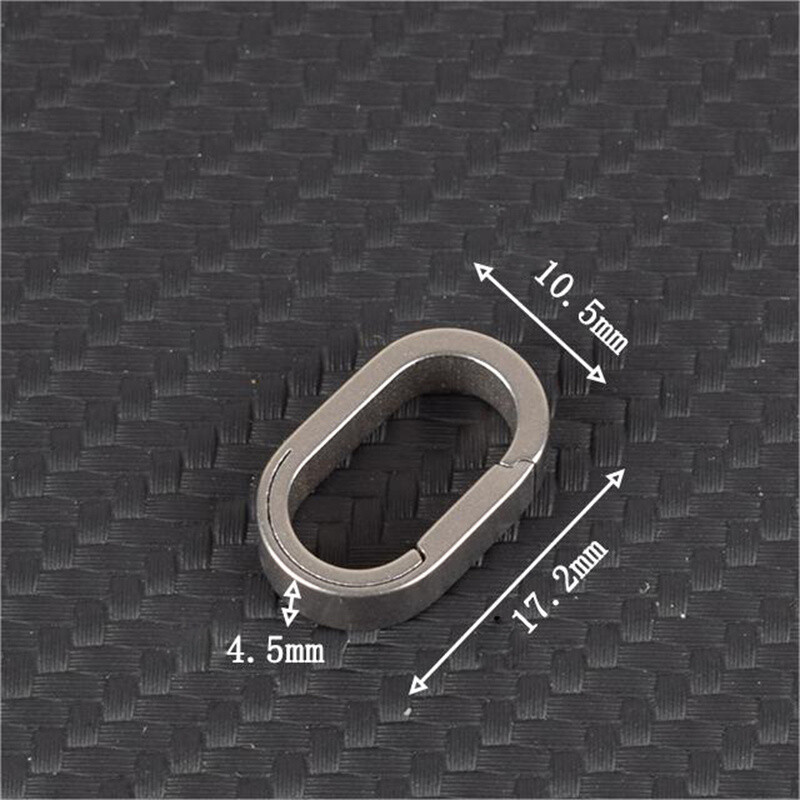 HotTitanium MINI Keychain Belt Buckle Multifunctional Outdoor EDC Snap Ring Loop