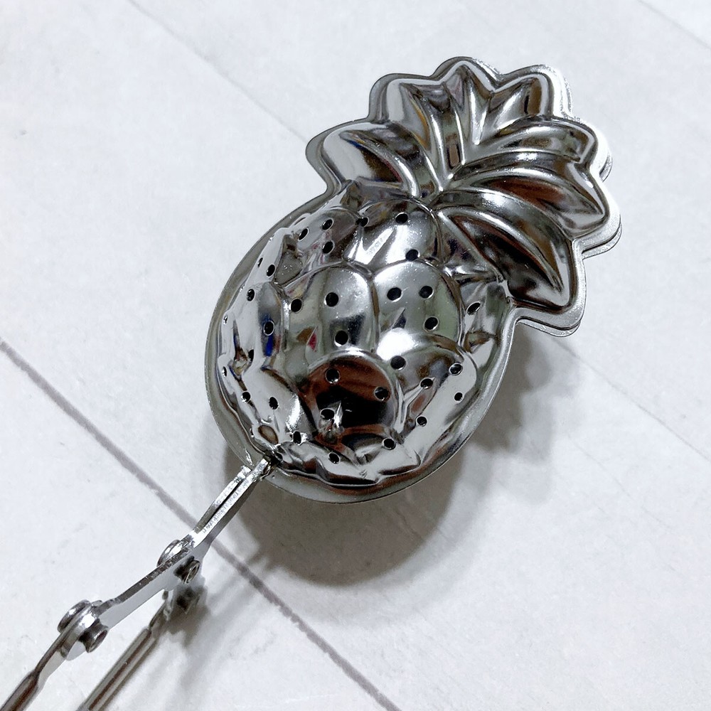 Pineapple Tea Infuser by Mudpie Snap Handle Tropical