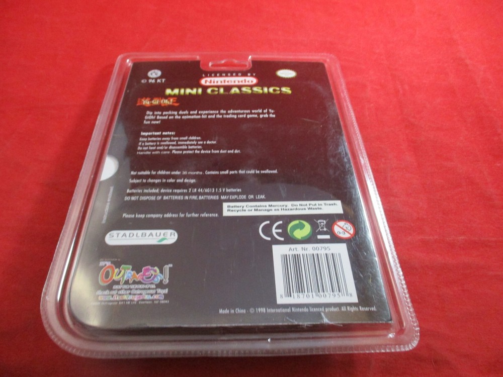 Yu-Gi-Oh Nintendo Mini Classics 1998 EMPTY Case ONLY (no game/manual)