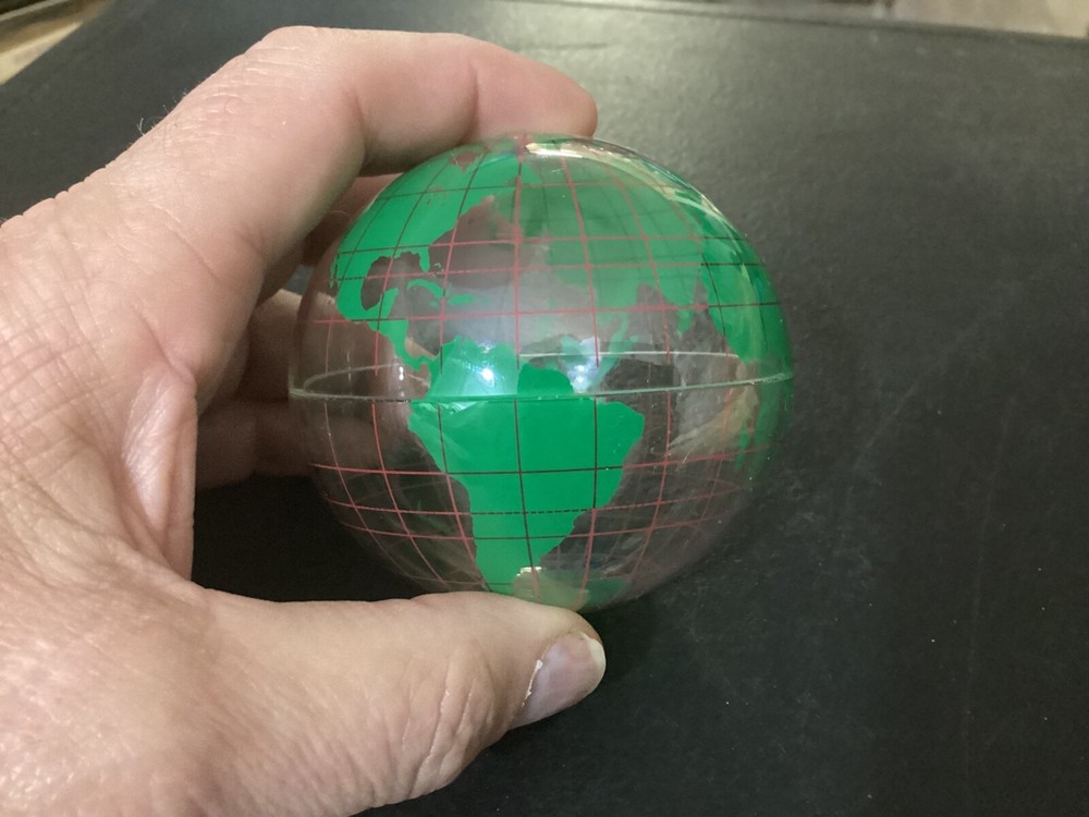 (2) Small 3" Plastic Globes