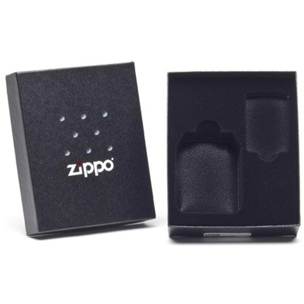 Zippo Lighter Gift Set w/ Brown Leather Pouch LPGS-LPCB