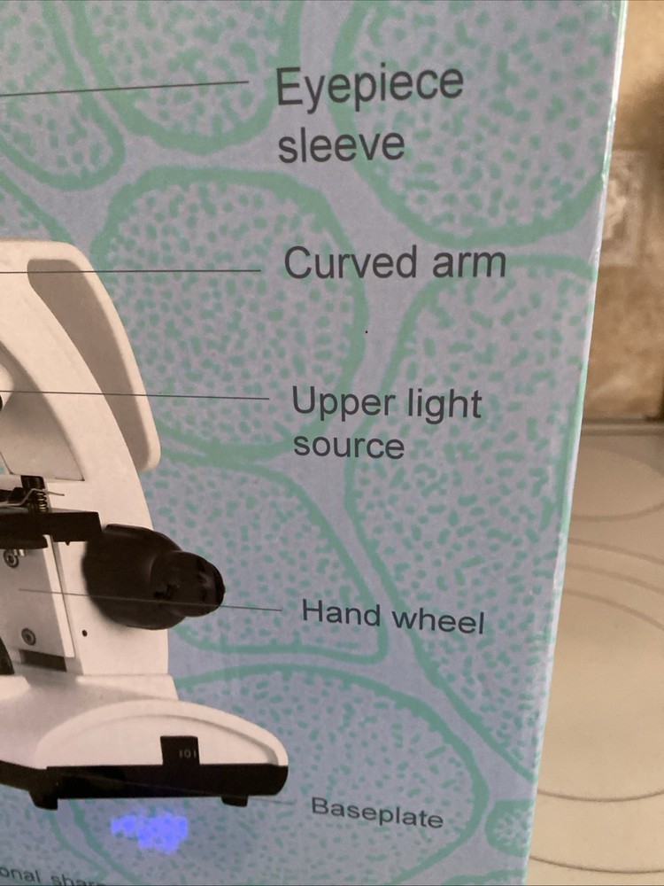 Telmu Model: XSP-75 Handheld Biological Microscope with Slide Sets