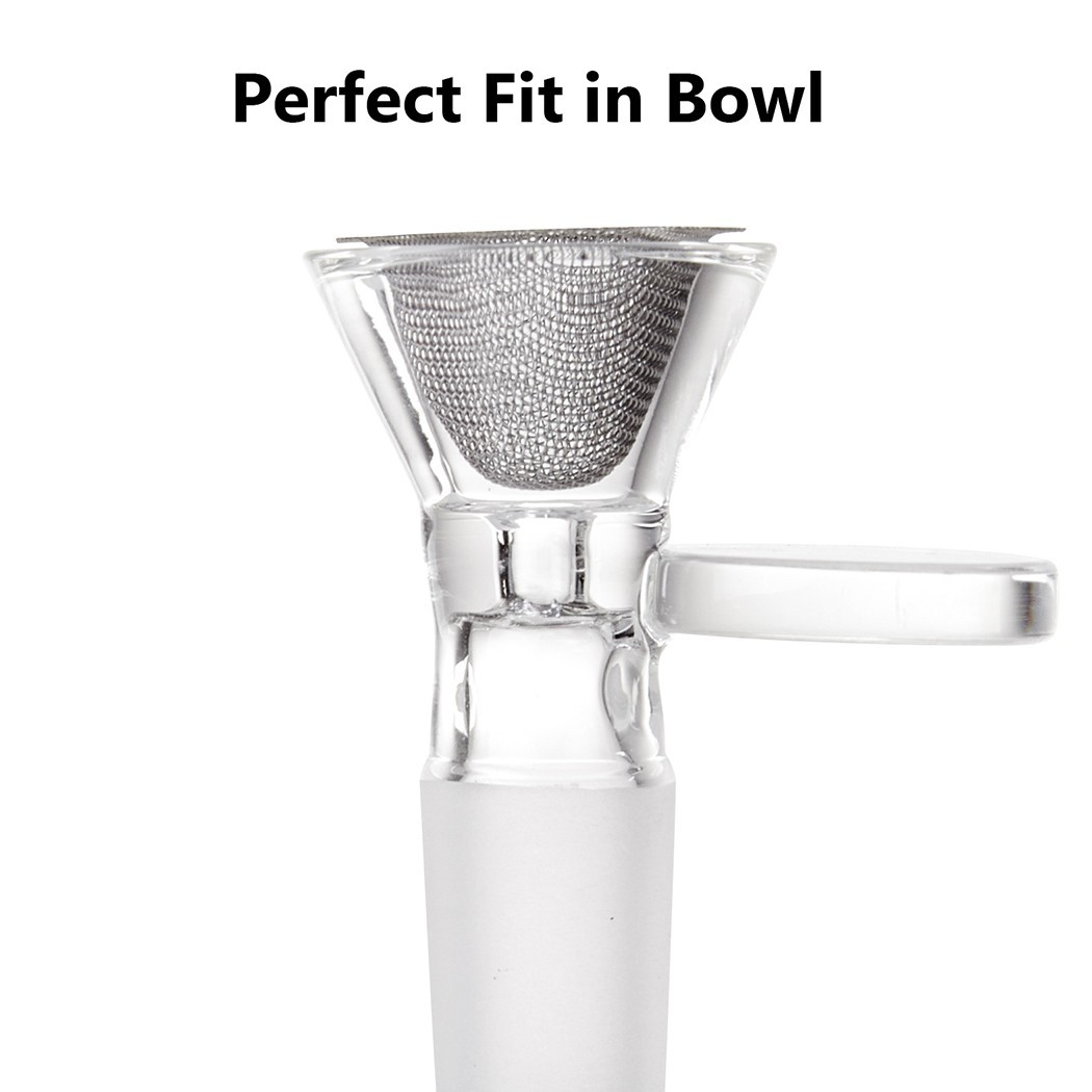 60Pc Bowl Screens for 14MM Glass Bowl Stainless Steel Adjustable Bowl Screens