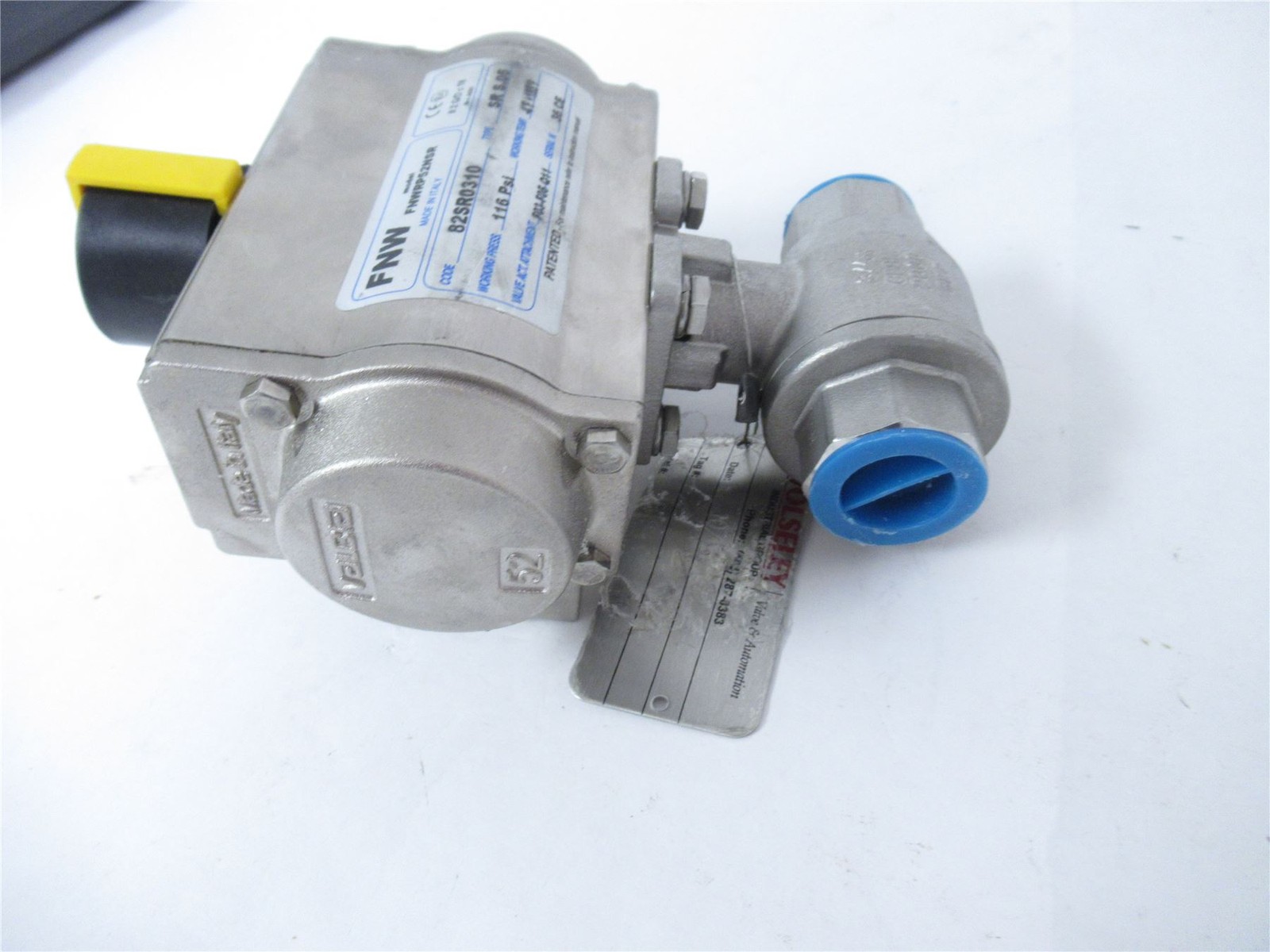 247434 New-No Box; FNW FNWRP52NSR Ball Valve 3/4" w/Actuator