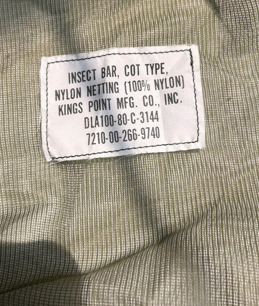 MOSQUITO Net Netting for Cot US ARMY COT TYPE
