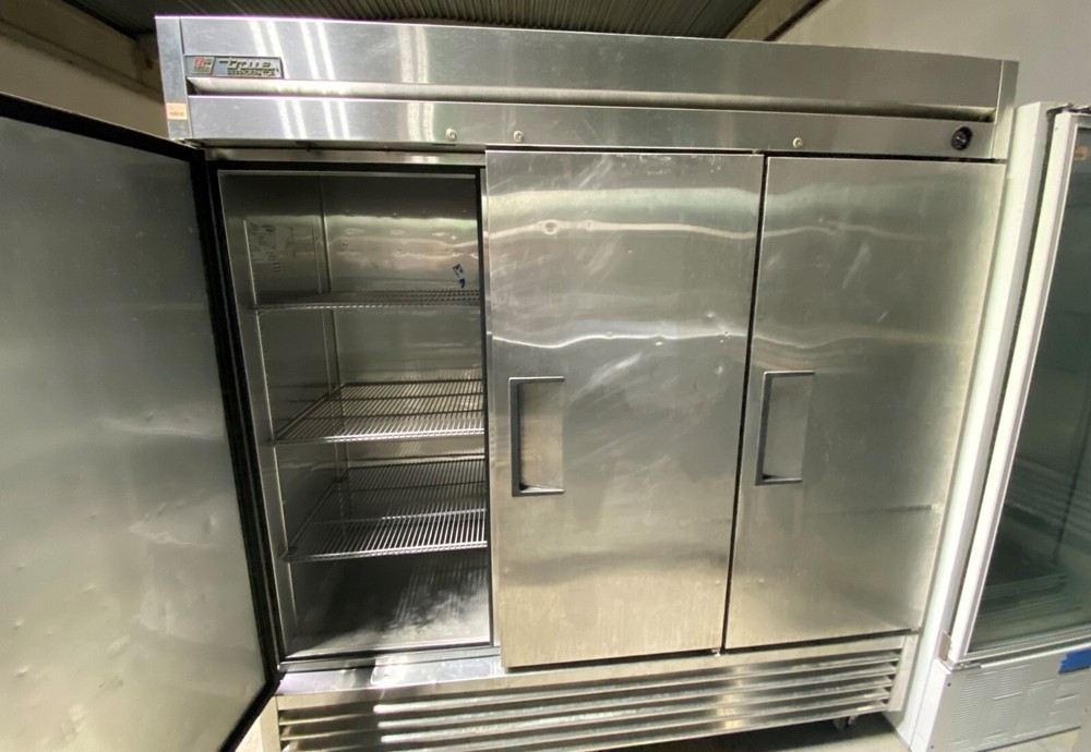 True 78"Three Section Reach in Refrigerator