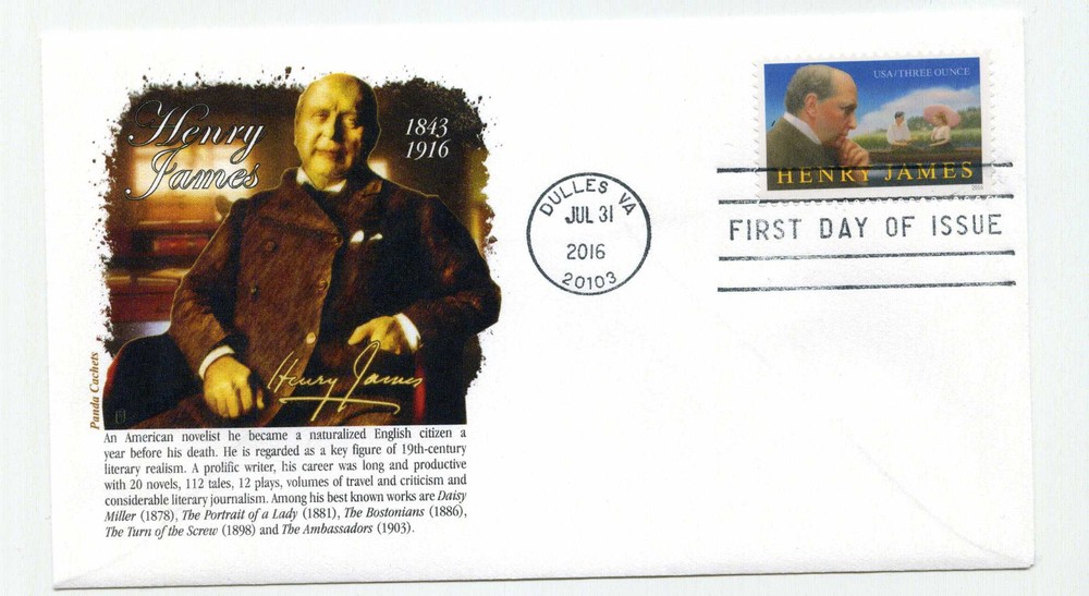 5105 Henry James Panda Cachets, FDC
