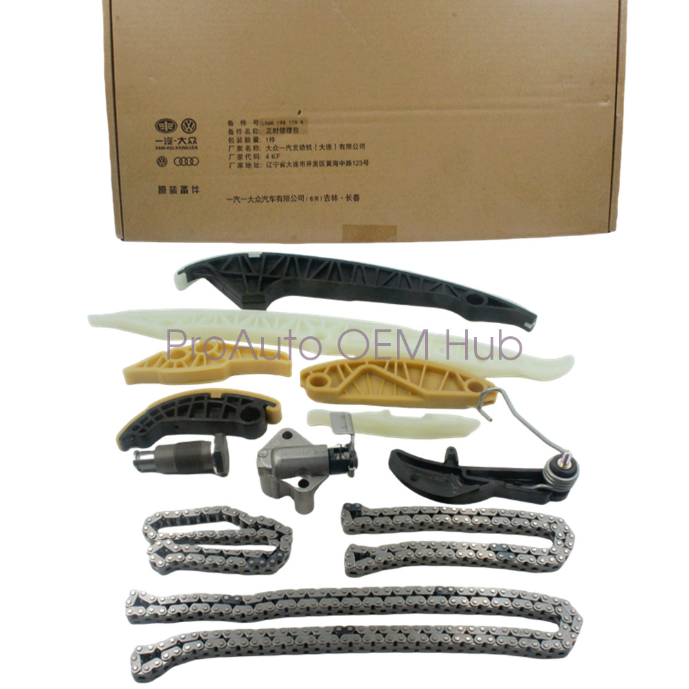 06K198119A OEM Timing Chain 12pcs Kit for ADUI A3 A4 A5 Q5 TT VW Jetta Golf CC