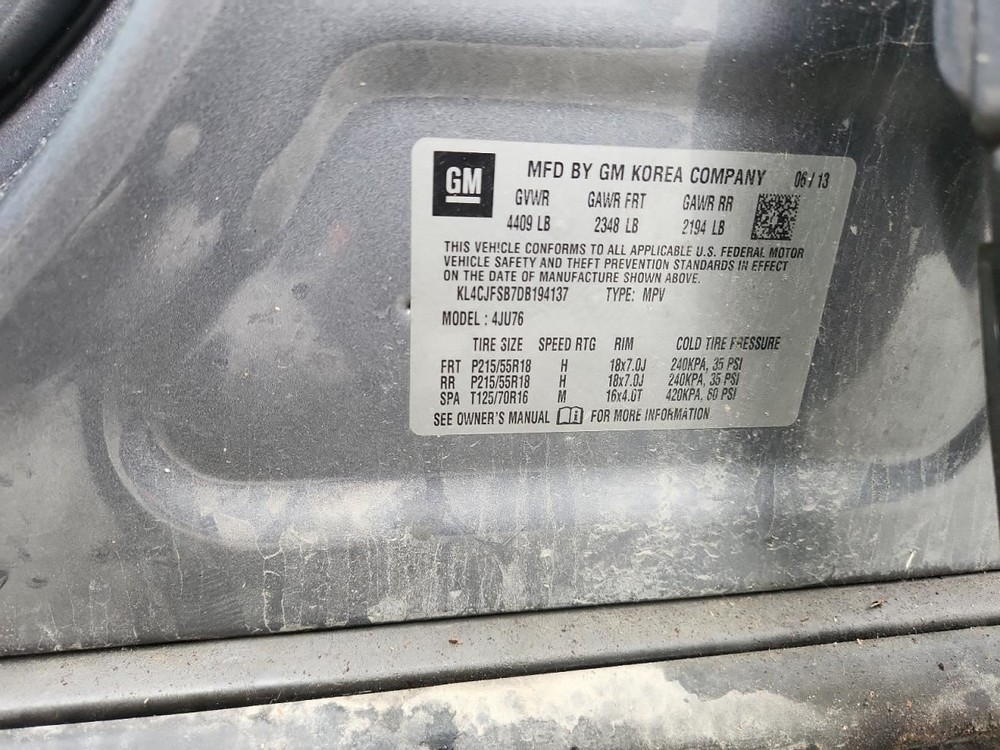 ENCORE 2013 Glove Box 4861490