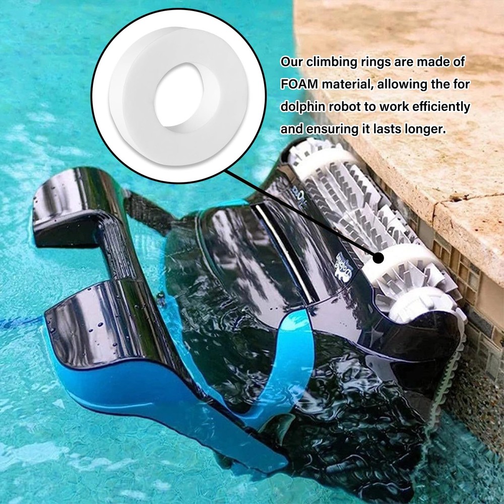 TESHITVLOG Climbing Foam Ring, Replacement for Dolphin Robotic Pool White