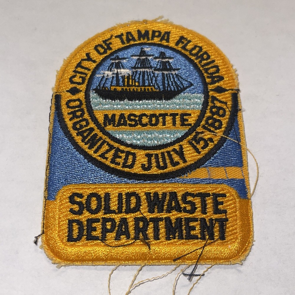 Rare Tampa Florida solid waste department salesman sample￼ patch obsolete #4