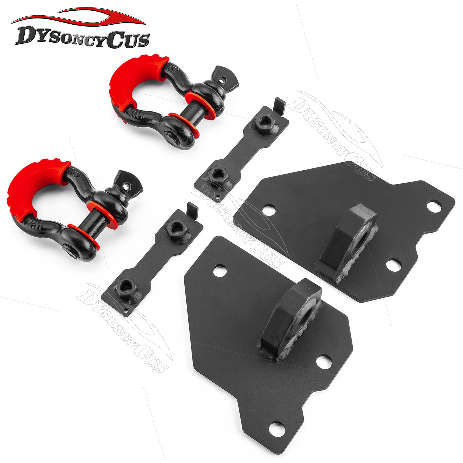 Front Tow Hook + 3/4 D ring For 05-10 JEEP GRAND CHEROKEE WK, COMMANDER XK 06-10