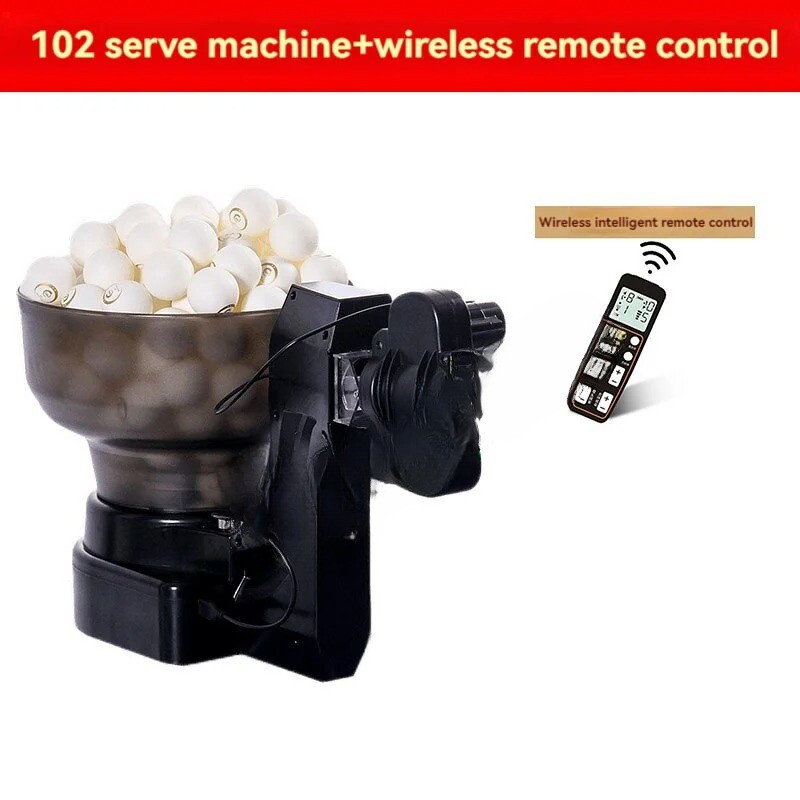 Table Tennis Robot Ping Pong Ball Machine S102 pro Wireless Control Automatic