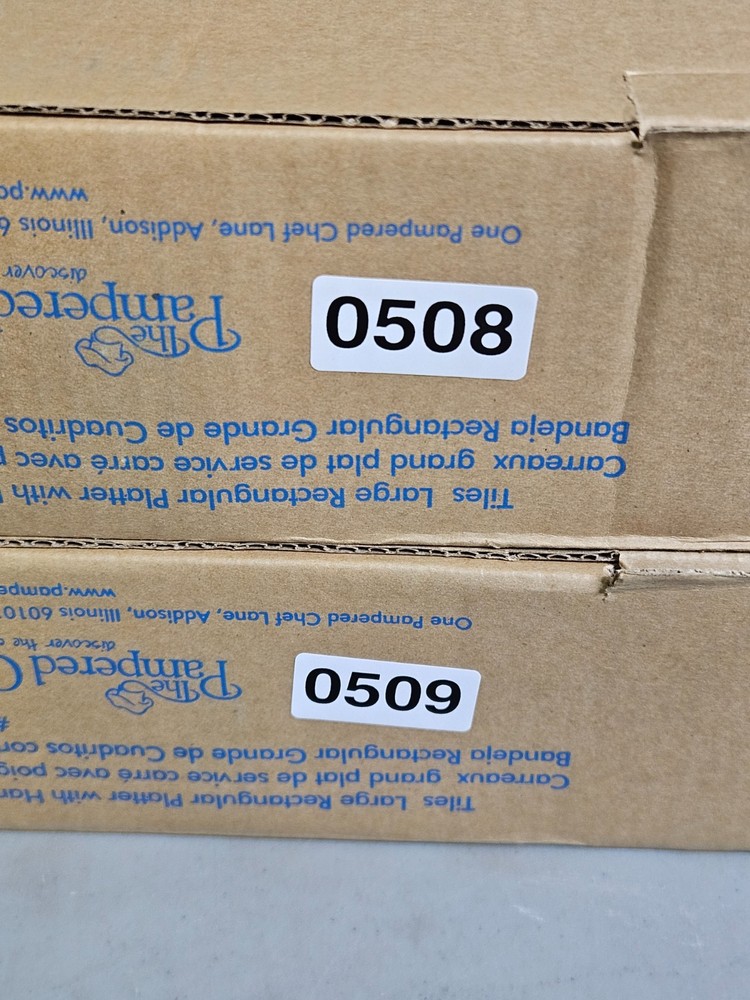 Pampered Chef Tiles Rectangular Platter w/Handles #2028