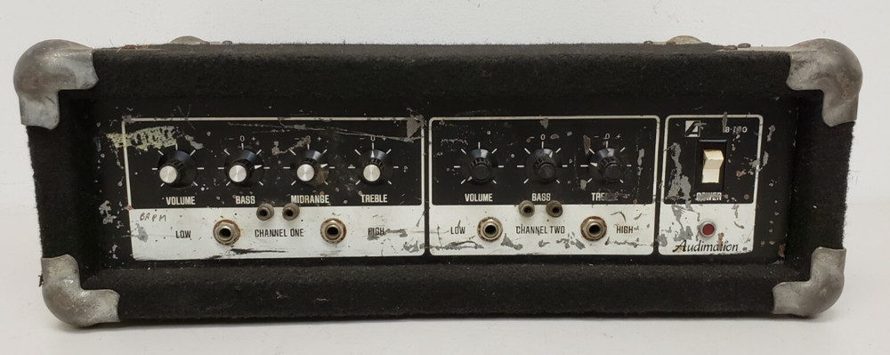 Audimation Corp. 2-Channel Power Amplifier 120V 2.2 Amp Max Tested Working