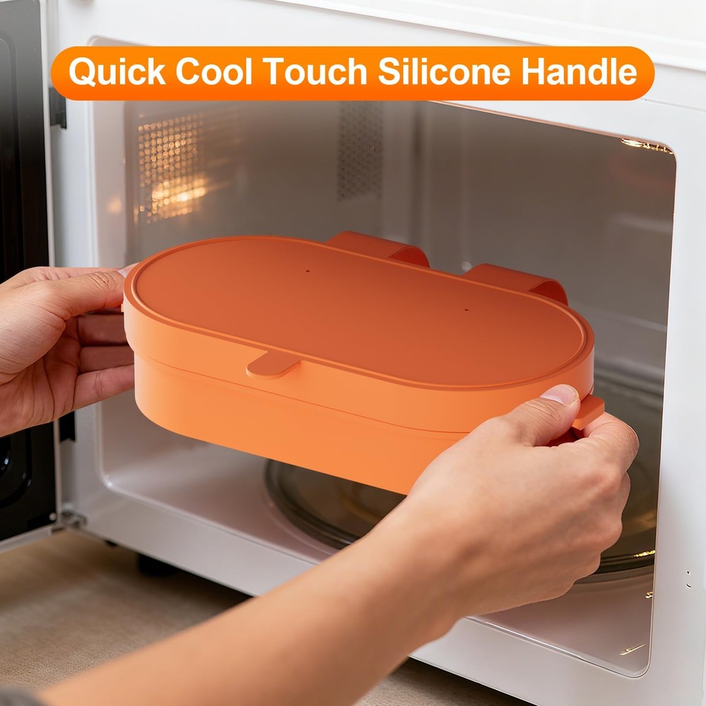 Microwave Egg Bite Maker, Egg Cooker Microwave For Breakfast Sandwich, Double...