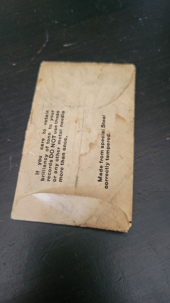 Williams Harmonious Xld Gramophone phonograph needle packet - empty
