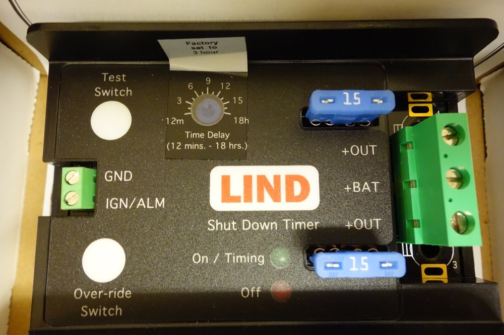 Lind Shutdown Timer SDT2420-107 24 VDC Adjustable Shut Down Timer - 20 A