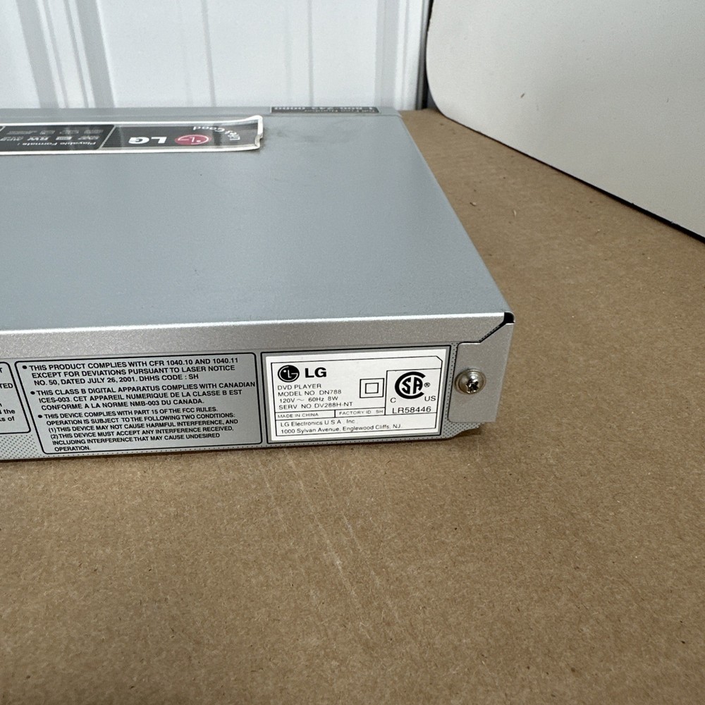 LG DN788 DVD/CD Player With Remote Tested Working!
