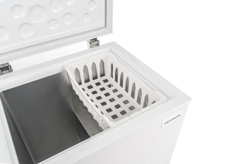 Compact 2.1 Cu. Ft. Chest Freezer - Adjustable Thermostat, Removable Basket