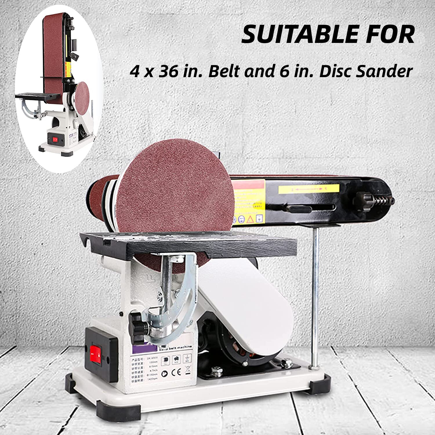 22x Sanding Belts 4 x36 in Sander Belt 6 in PSA Self Adhesive Discs 80-400 Grit