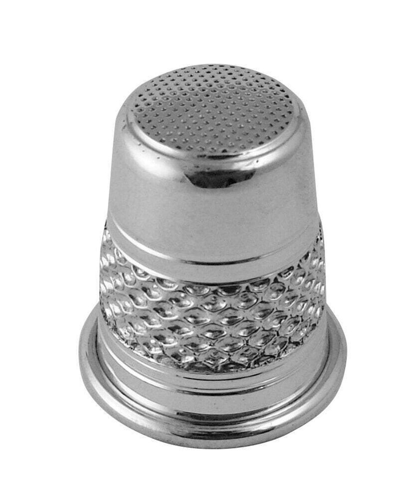 Mess Pattern Thimble Sterling Silver 925 English Hallmarks