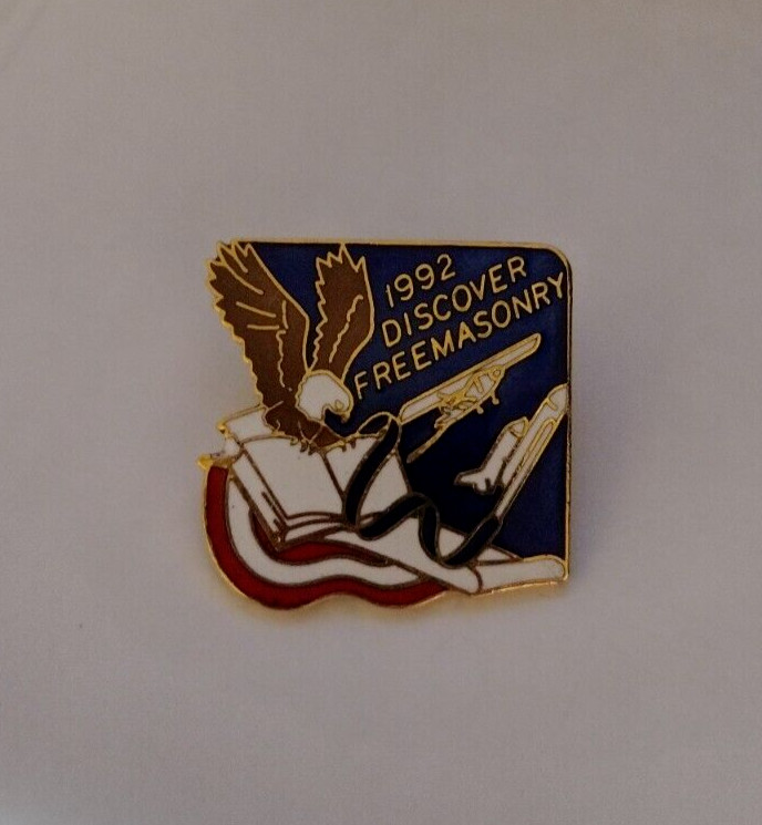 1992 Discover Freemasonry Lapel Tack Pin