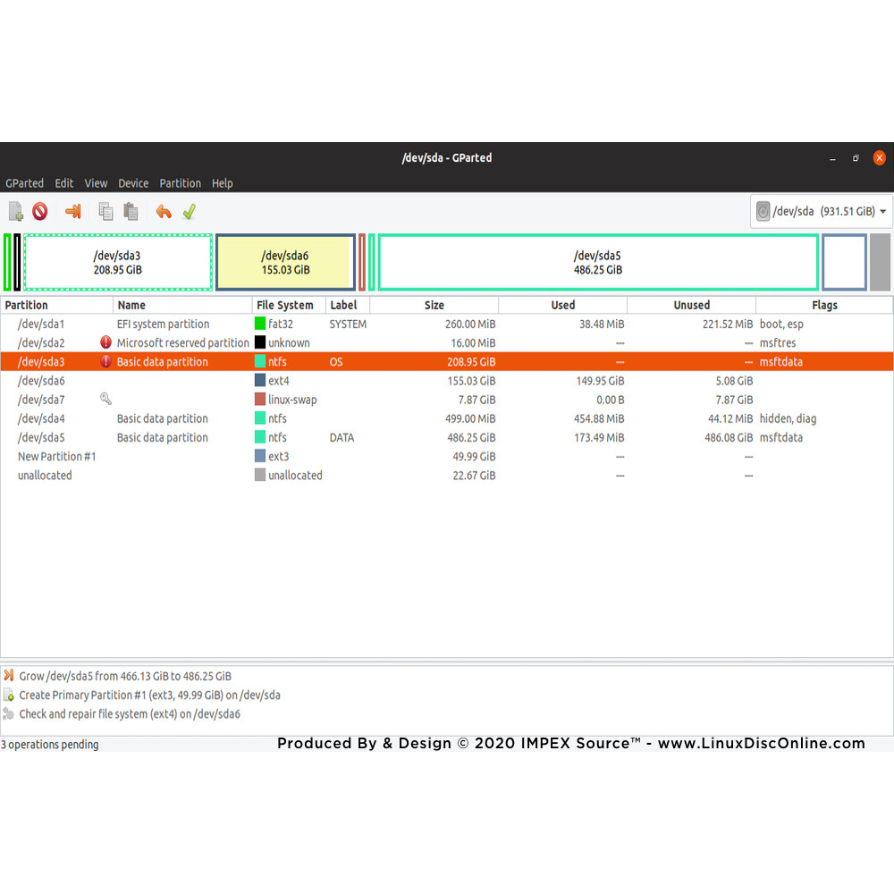 GParted Partition Master Manager NEWEST 2023 Edition - Windows Mac Linux Live CD