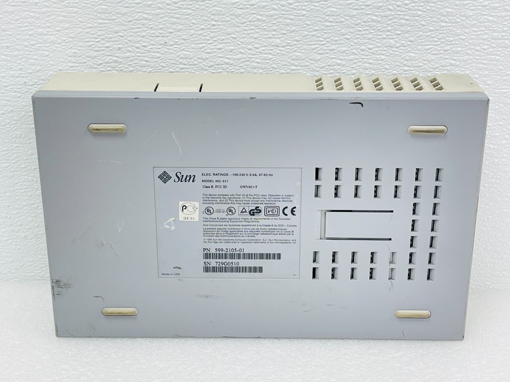 Sun Microsystems 599-2105-01 DDS-3 Data Storage External Tape Drive (READ)