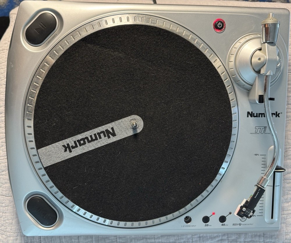 Numark TTUSB DJ Turntable Record Player USB Aux Audio Interface, Tested