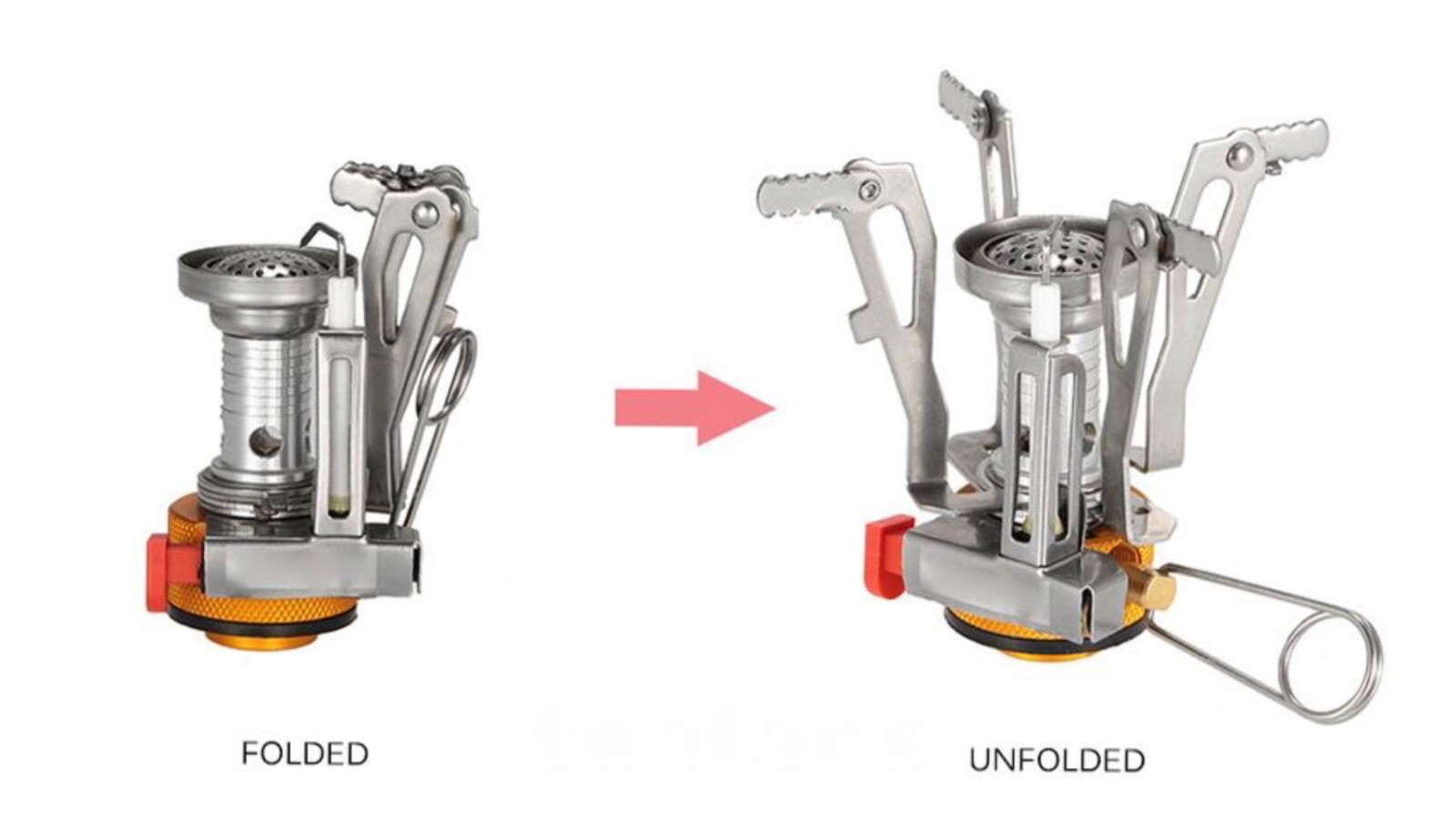 Portable Outdoor Picnic Gas Burner Foldable Camping Mini Steel Stove Case New