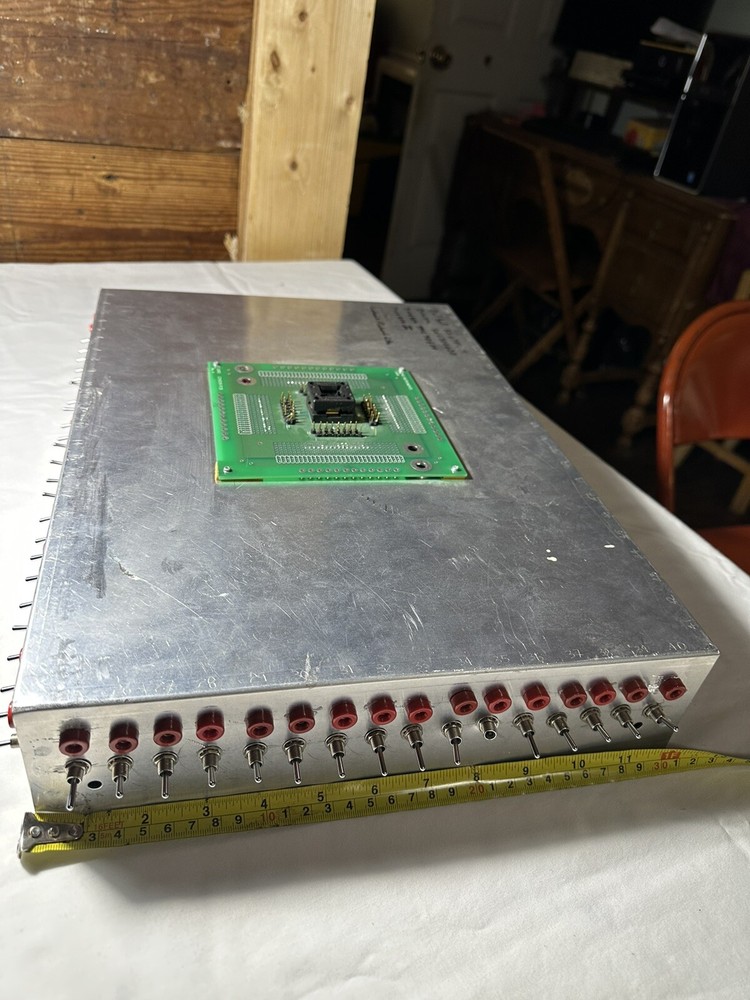Vintage Texas Instruments Test Breadboard with LED & Switches