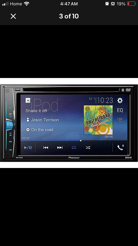 Pioneer AVH-201EX Bluetooth CD DVD Player iPhone Android USB Aux 6.2"