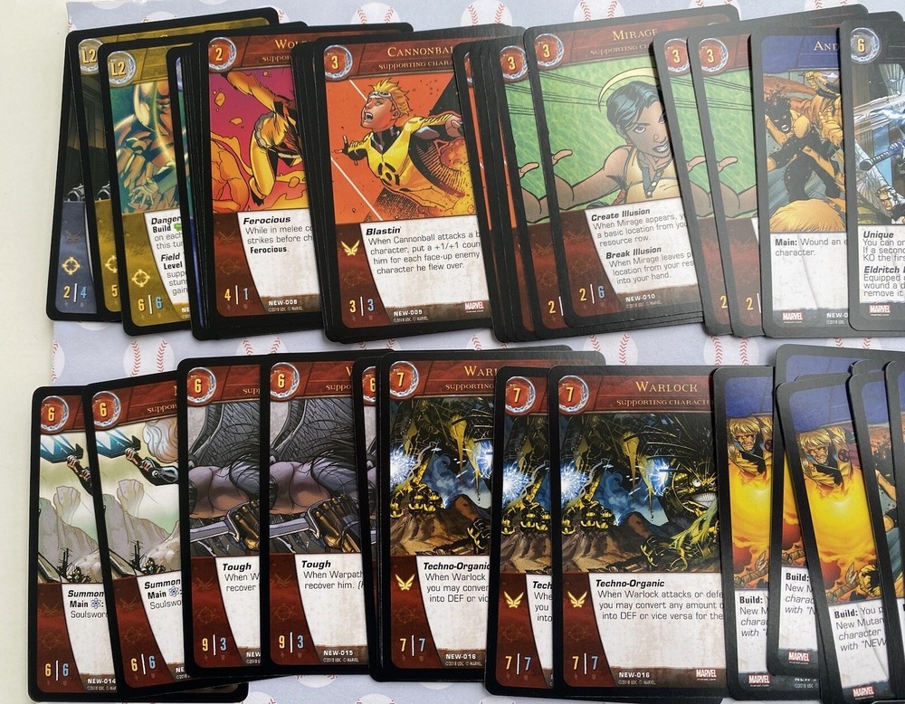 Rare 2018 Upper Deck Marvel New Mutants 55 Card Starter Deck