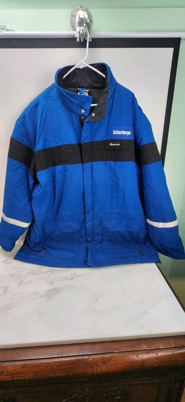 Workrite FR Schlumberger Jacket Blue Reflective 2XL NFPA 2112 D12
