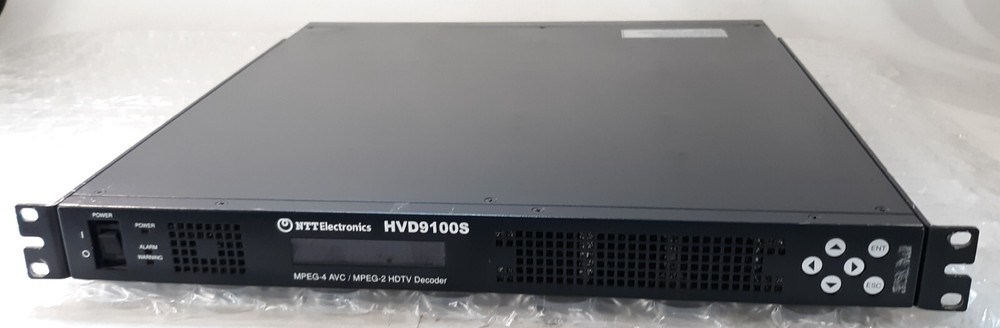 NTT Electronics HVD9100S MPEG-4 AVC/ MPEG-2 HDTV Decoder *FOR PARTS*