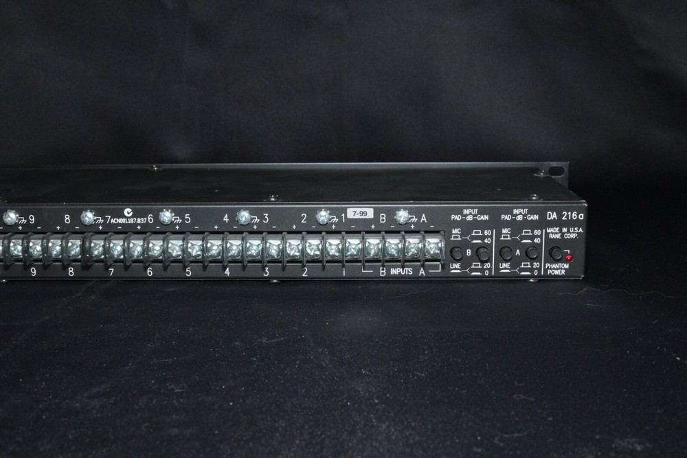 Rane DA 216a Rack Mountable Distribution Amplifier